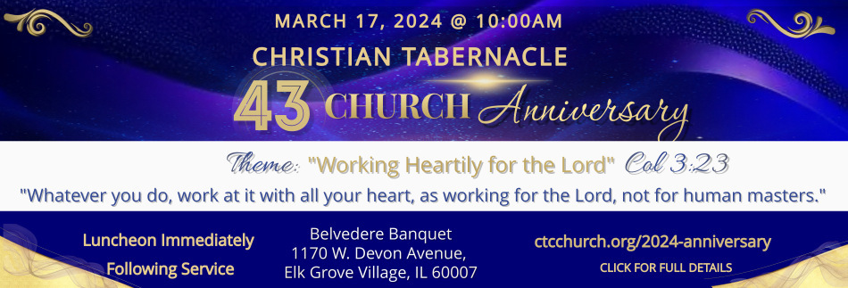 2024 Anniversary - Christian Tabernacle Church